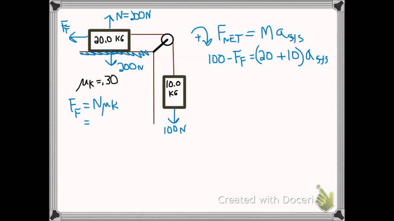 McQuaid Physics Finding System Acceleration with Friction YouTube