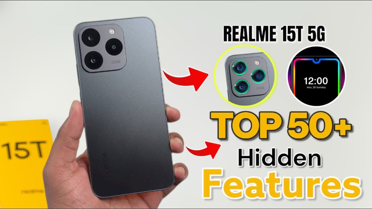 Realme 15T 5G TOP 50++ Hidden Features | Realme 15 Tips & Tricks | Realme15T