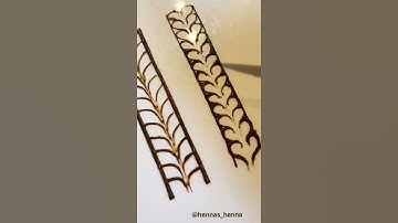 Reverse and Inverse Mehandi border| Heart shaped border #shorts