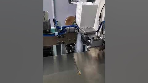 Automatic both sides crimping machine with cutting & heating shrinking tube insertion function