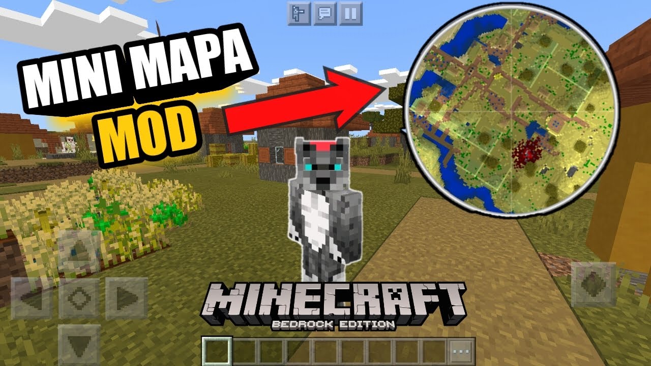 Mini Mapa Mod Para Minecraft Pe 1 16 Bedrock Youtube