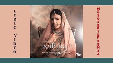 Sahiba (LYRIC VIDEO) Jasleen Royal-Stebin Ben|Aditya|Priya|Vijay Deverakonda-Radhikka Madan|Warner|