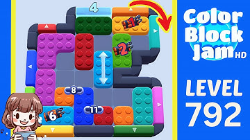 Color Block Jam Level 792 Solution Walkthrough