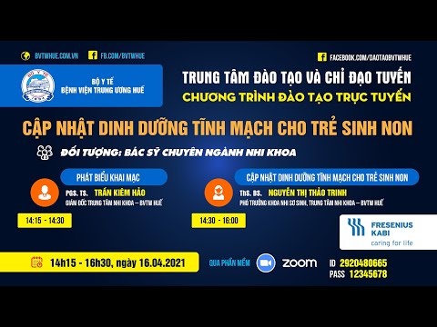 CẬP NHẬT DINH DƯỠNG TĨNH MẠCH CHO TRẺ SINH NON