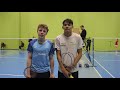 Badminton finnish national championships bs u17 aapo puhakka vs jussi soraluoma badminton match