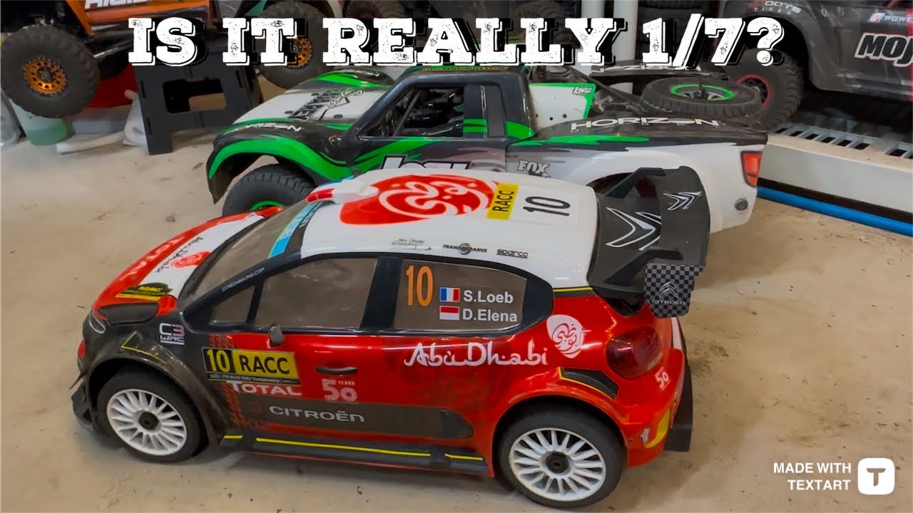 King Motor 1/7 WRC Rally Citroen. Какого он размера?