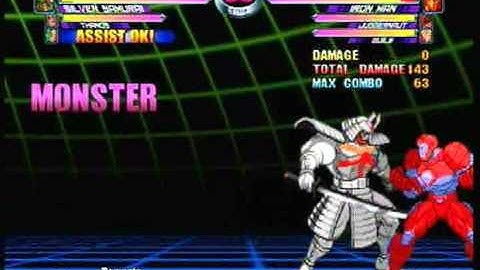 MvC2: Iceman/SilverSamurai/Thanos 100% combo