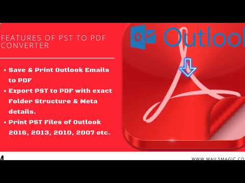 Come convertire file PST in formato PDF.