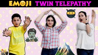 EMOJI TWIN TELEPATHY | Family Comedy Challenge | Emoji Challenge 5 | Aayu and Pihu Show screenshot 5