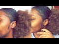 How To Sleek 4c Natural Hair   Step By Step Process