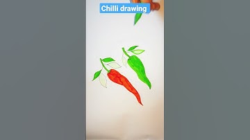 Chilli drawingr #shorts #drawing #painting #drawingforkids #artist #short #art #artwork #arte #draw