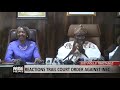 REACTIONS TRAIL COURT ORDER AGAINST INEC