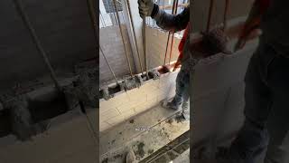 Duvar İçi Beton Doldurma İşlemi