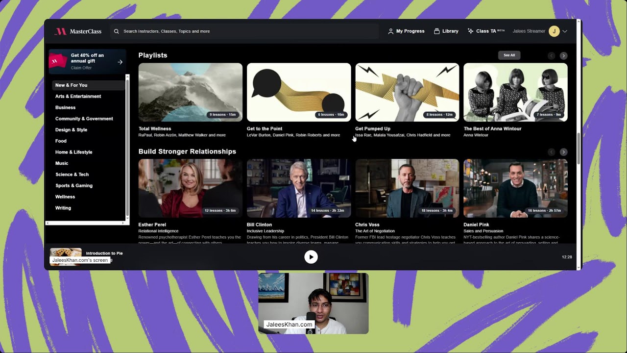 Streaming MasterClass (Learn from Best) Platform Review - YouTube