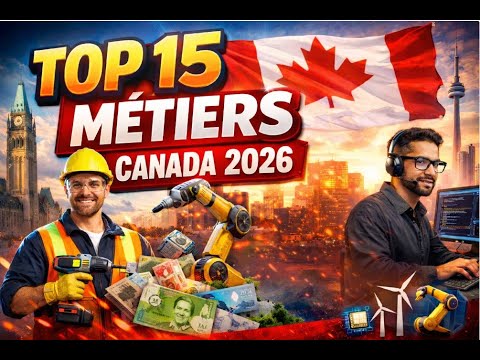 Top 15 métiers les plus recherchés au Canada en 2026 - YouTube