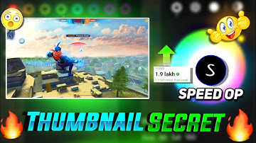 How To Make Thumbnail Like @speed23x 🔥// @ZeroxFF Jaisa Thumbnail Kaise Banaye