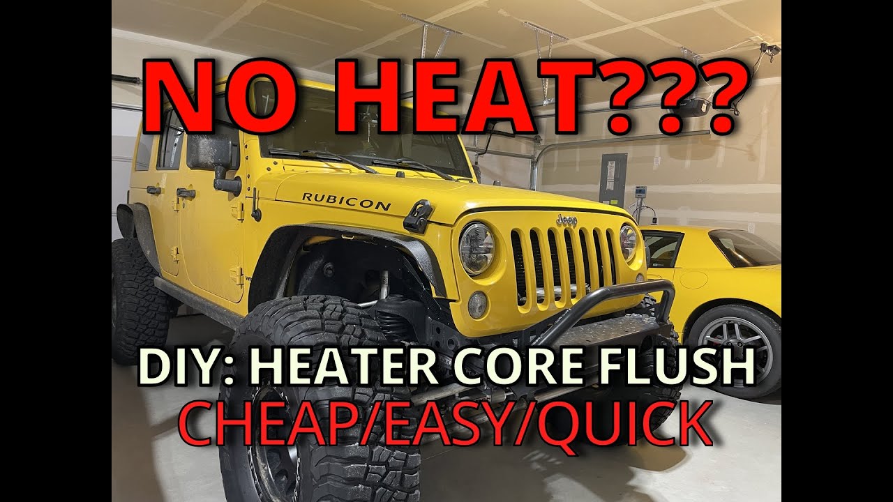 DIY: Jeep Wrangler Heater Core Flush At Home - YouTube