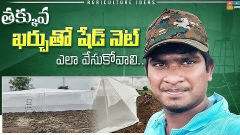 Low Cost Shade Net Installation || Shade Net Farming || వ్యవసాయంలో షేడ్ నెట్ || Shiva Agri Clinic
