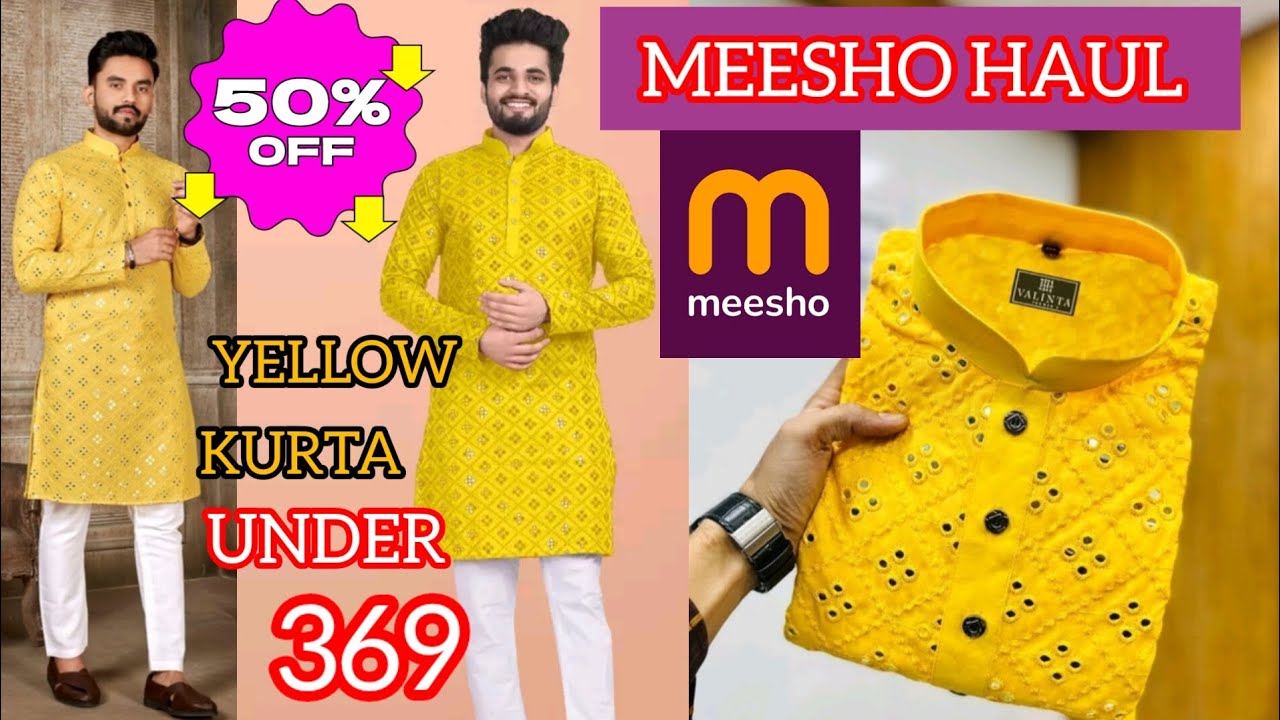 meesho yellow top