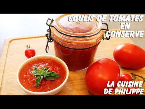 Coulis de tomates en conserve