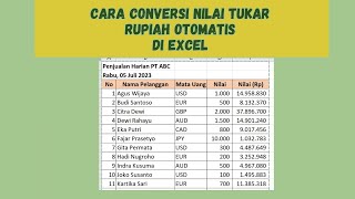 Cara Konversi Kurs Mata Uang di Excel secara Otomatis dan Update setiap hari screenshot 3