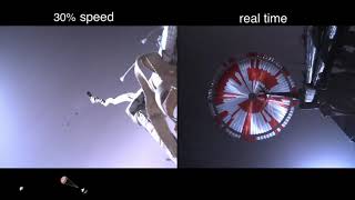 Mars Parachute deployments: Slow motion collection