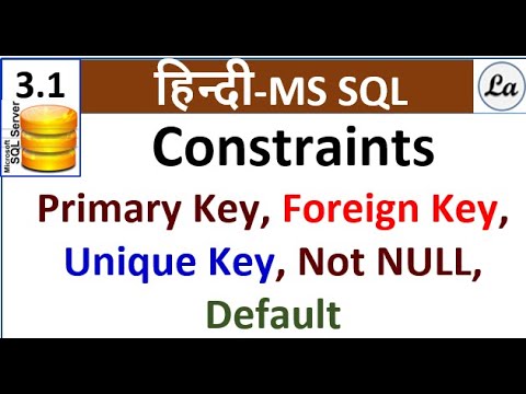 Sql Constraints in