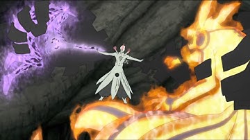 Obito fights Naruto tailed mode and Sasuke susanoo full body, Hashirama
