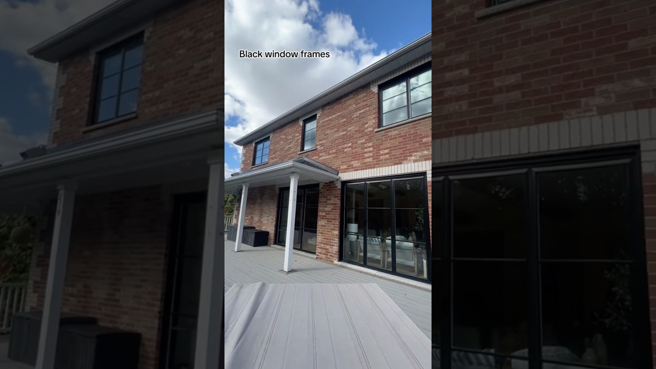 White Window Frames vs. Black Window Frames. 