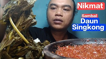 ASMR MUKBANG NASI SAMBAL LALAP DAUN SINGKONG REBUS NIKMAT 🔥@AHMasRI86