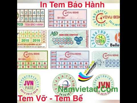 In Tem Bảo Hành - In Tem Vỡ - In Tem Bể Giá Rẻ - Giao tân nơi