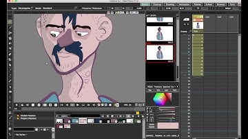 Time-lapse of Opentoonz Grouping Workflow