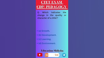 Important Question for CTET EXAM / OTET EXAM / OSSTET EXAM #ctet #ctetexam #cdp || Education Shiksha