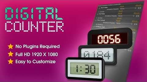 Digital Counter After Effects Templates