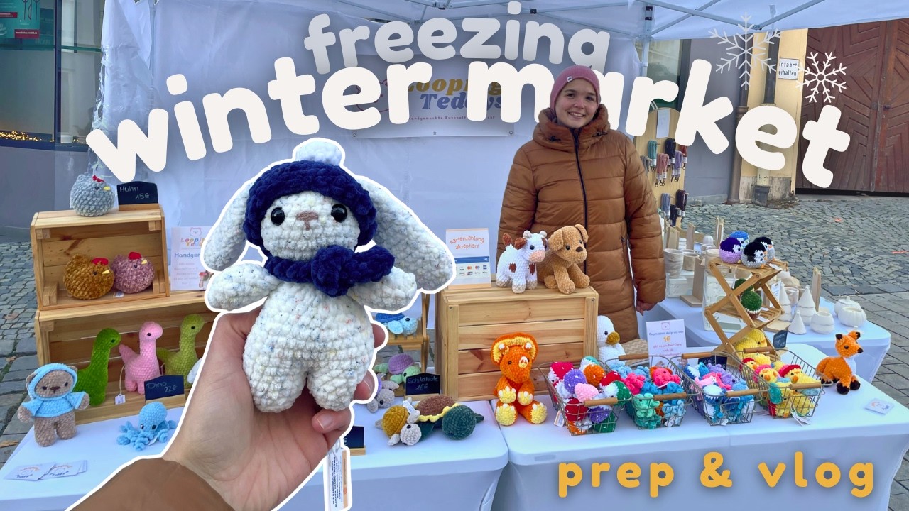 My COLDEST Winter Market Ever… but I Still Made Over €900! 🥶✨ MARKET DAY VLOG 🎄| How Much I Made