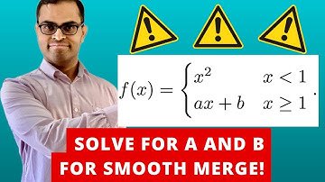 WHEN is a PIECEWISE defined function continuous/differentiable? | Calculus Tutorial