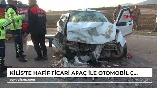 Kiliste Hafif Ticari Araç Ile Otomobil Çarpıştı 3 Yaralı