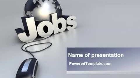 Online Job Search PowerPoint Template by PoweredTemplate.com