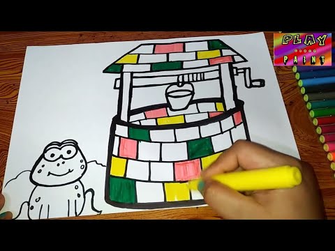 how to draw a water well - YouTube