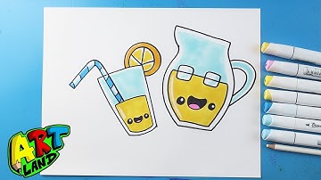 How to Draw Lemonade 🍋