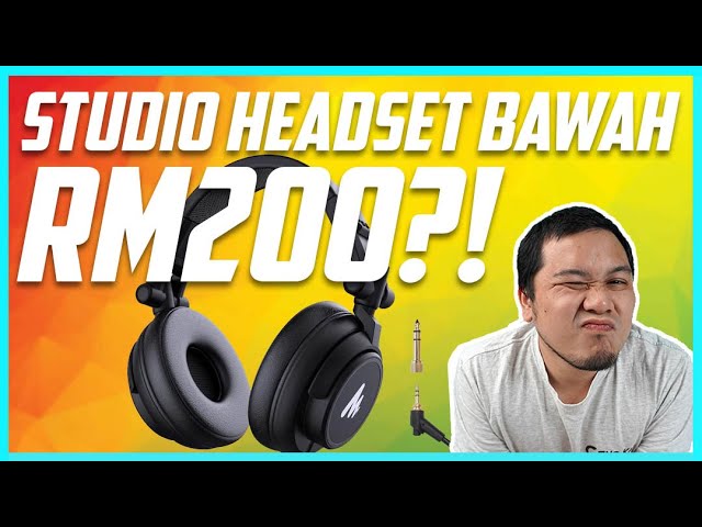 MAONO AU-MH601 - Auriculares de estudio para conductores de 1.969 in,  monitor estéreo sobre la oreja, auriculares cerrados para música, DJ,  podcast