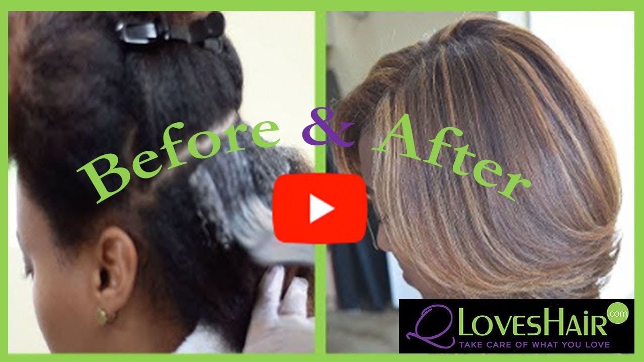 Natural Hair Color And Highlights Before And After Youtube
