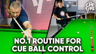 Stephen Hendry's Number 1 Routine To IMPROVE Cue Ball Control
