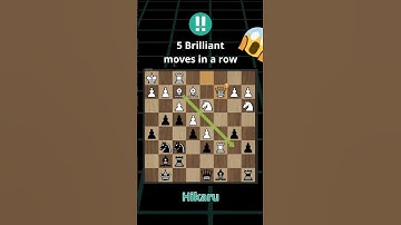 Brilliancy from Hikaru! #hikaru #hikarunakamura  #chess #chessgame #brilliantmove