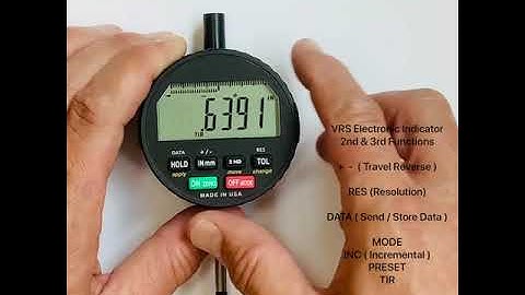 VRS 2nd & 3rd Functions ( + -, RES, DATA, INC, PRESET, TIR, LOCK, RATIO )