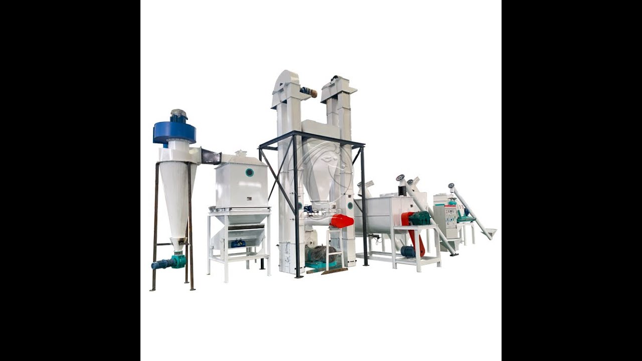 3-4 т/ч линия по производству гранул кормов, молотковая мельница, смеситель, гранулятор кормов