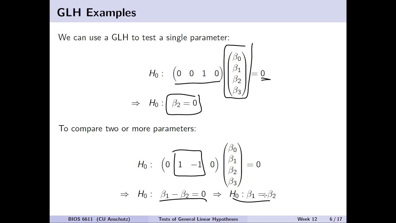 linearhypothesis r