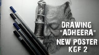 Drawing adheera kgf | K.G.F. chapter 2 | sanjay dutt as adheera| timelapse | draw it with deeapk