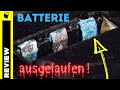 Ausgelaufene Batterie: reinigen - aber RICHTIG!