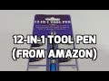 12-in-1 Multi-function Tool Pen Unboxing and Review (from Amazon)